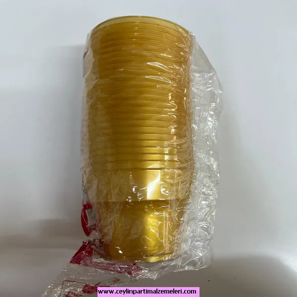 Plastik Bardak Gold